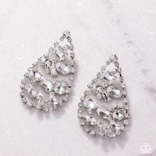 Load image into Gallery viewer, Giant Glitter - White Earring
