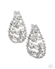 Load image into Gallery viewer, Giant Glitter - White Earring
