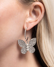 Load image into Gallery viewer, Butterfly Boundary - White Earring
