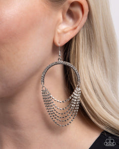 Ostentatious Opulence - White Earring