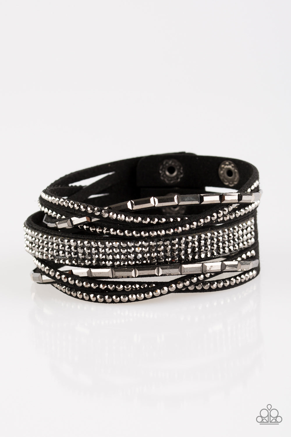 Tough Girl Glamour - Black Wrap Bracelet