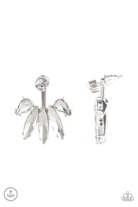 Stunningly Striking - White Earring