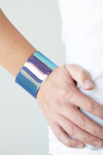 Load image into Gallery viewer, Holographic Aura - Blue Arcylic Bracelet
