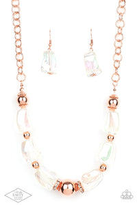 Iridescently Ice Queen - Copper Necklace