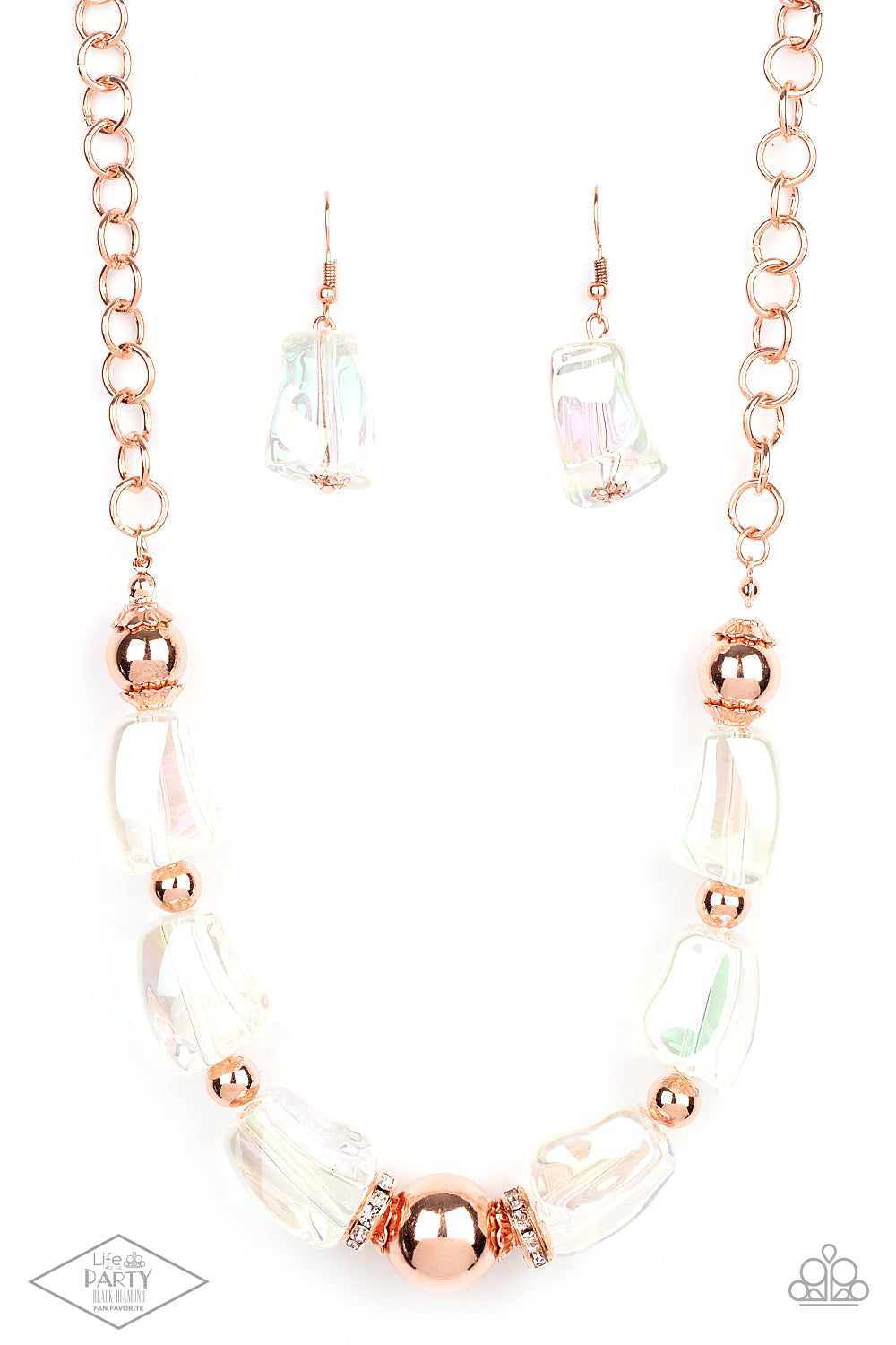 Iridescently Ice Queen - Copper Necklace