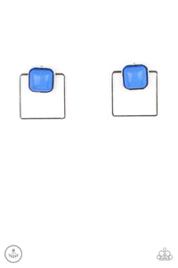 FLAIR and Square - Blue Earring