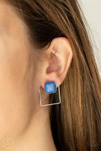 Load image into Gallery viewer, FLAIR and Square - Blue Earring

