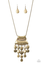 Load image into Gallery viewer, Totem Trek - Brass Necklace
